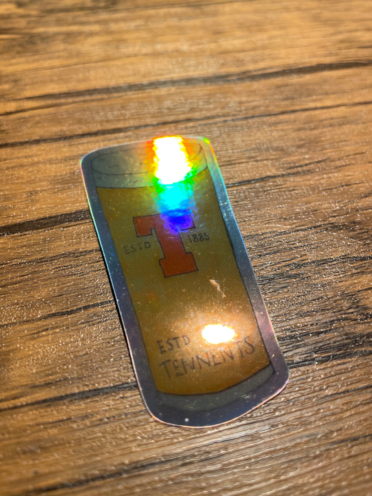 Hollographic Tennents sticker