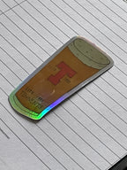 Hollographic Tennents sticker
