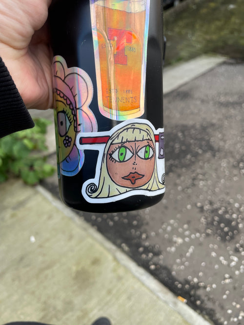 Axe Girl Sticker