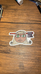 Axe Girl Sticker