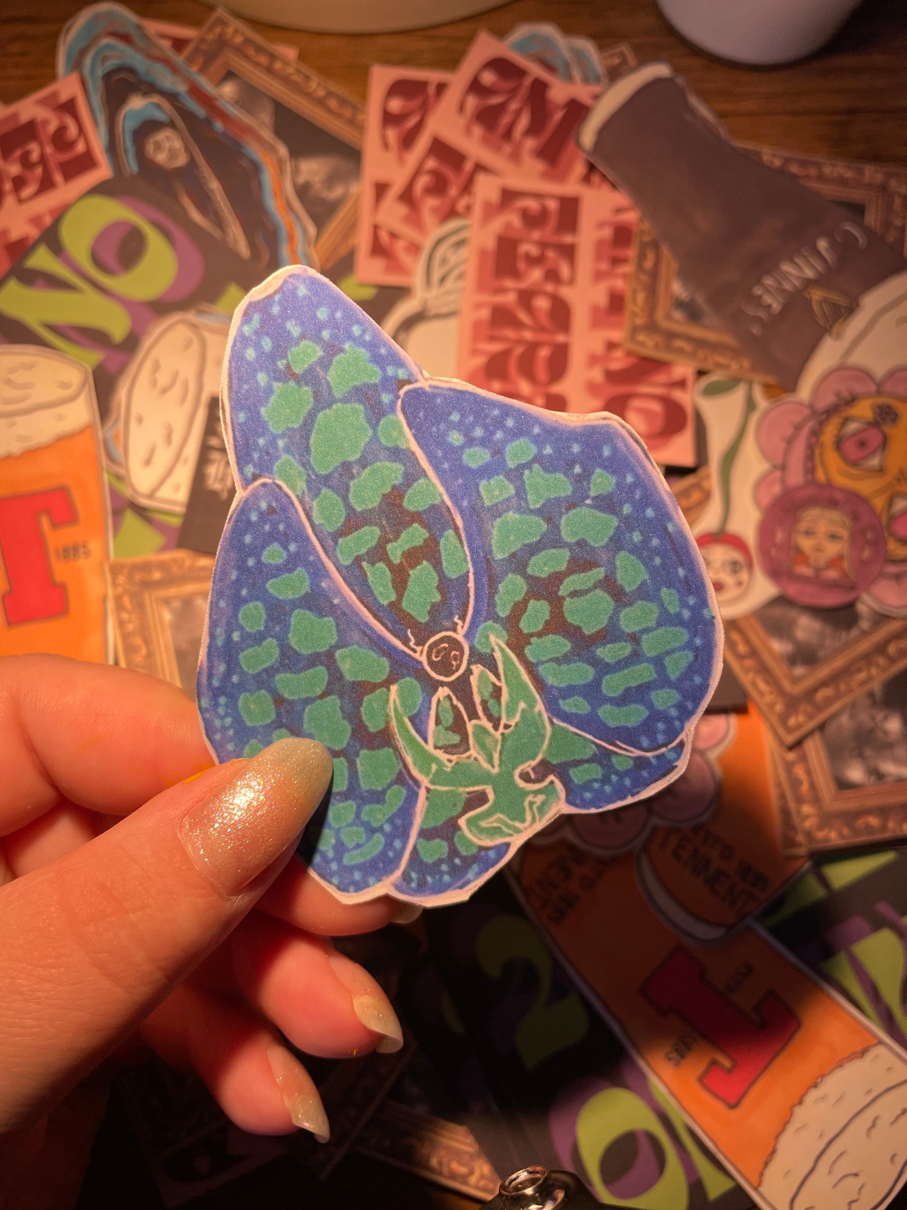 Orchid Sticker