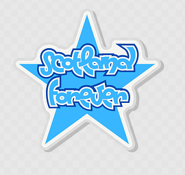 'Scotland Forever' Acrylic Pin